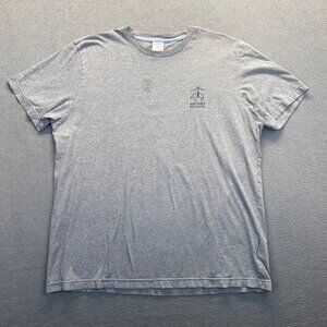 Brooks Brothers Mens Grey Short Sleeve Tee T-Shirt, Size XL,Cotton